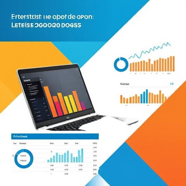 Colorful charts and graphs displayed on a laptop screen, showcasing data analysis.