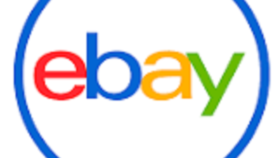 Ebay Logo eBay logo featuring colorful letters in a circular blue outline.